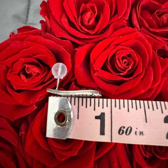 💥SALE Native American Earrings, Sterling Hopi/Navajo, artist signed & hallmarked - Picture 4 of 6